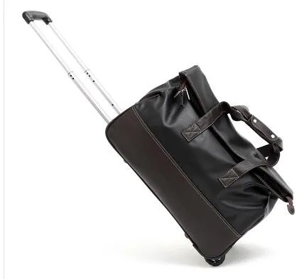 20 Inch Pu Travel Trolley Bag Wheels Bag 24 Inch Women Rolling Luggage Bags Cabin Size Wheeled