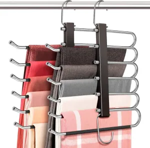 4 Pcs Space Saving Trouser hangers