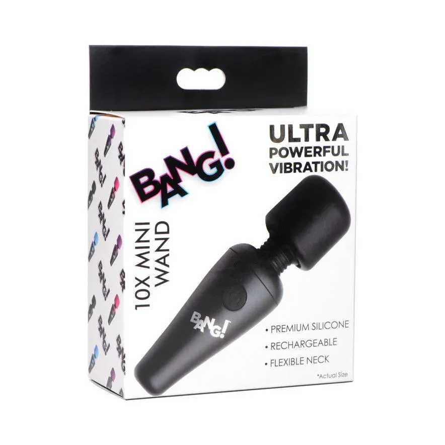 Bang! 10X Vibrating Mini Rechargeable Silicone Wand Massager