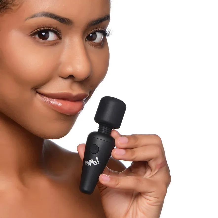 Bang! 10X Vibrating Mini Rechargeable Silicone Wand Massager