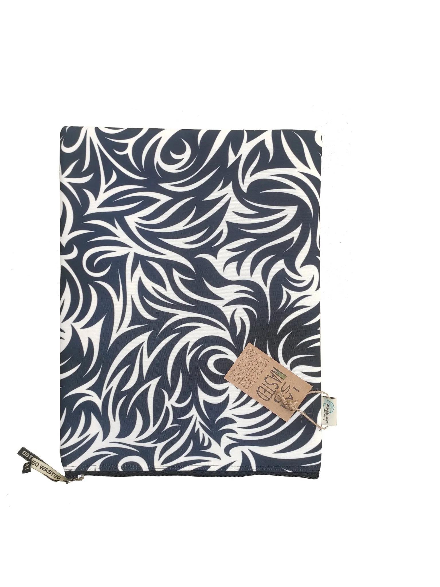 Black and White Upcycled Laptop Sleeve