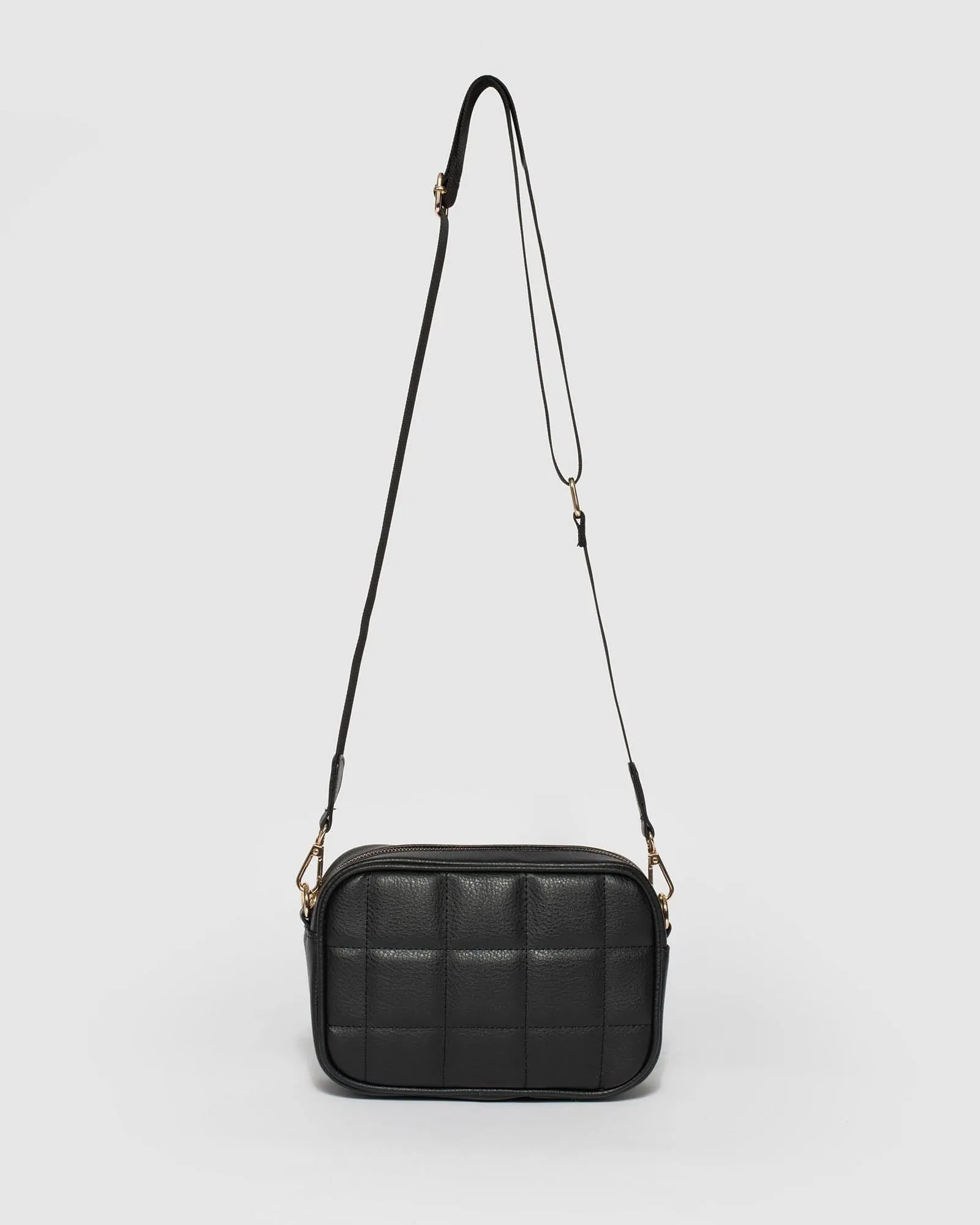 Black Quilted Crossbody Bag