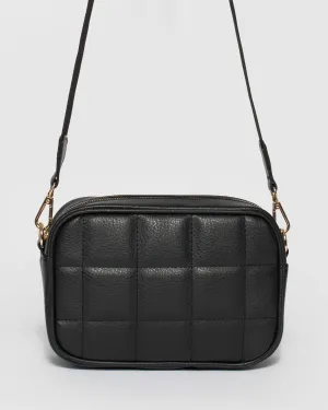 Black Quilted Crossbody Bag