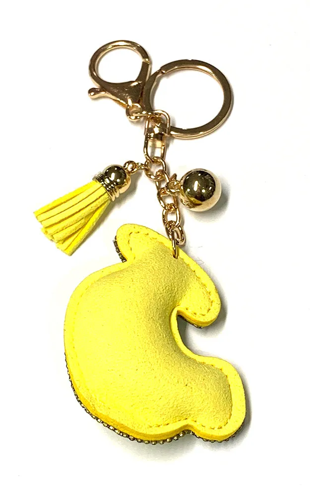 [BOGO] TD0369 Banana with Crystal Stones Key Chain