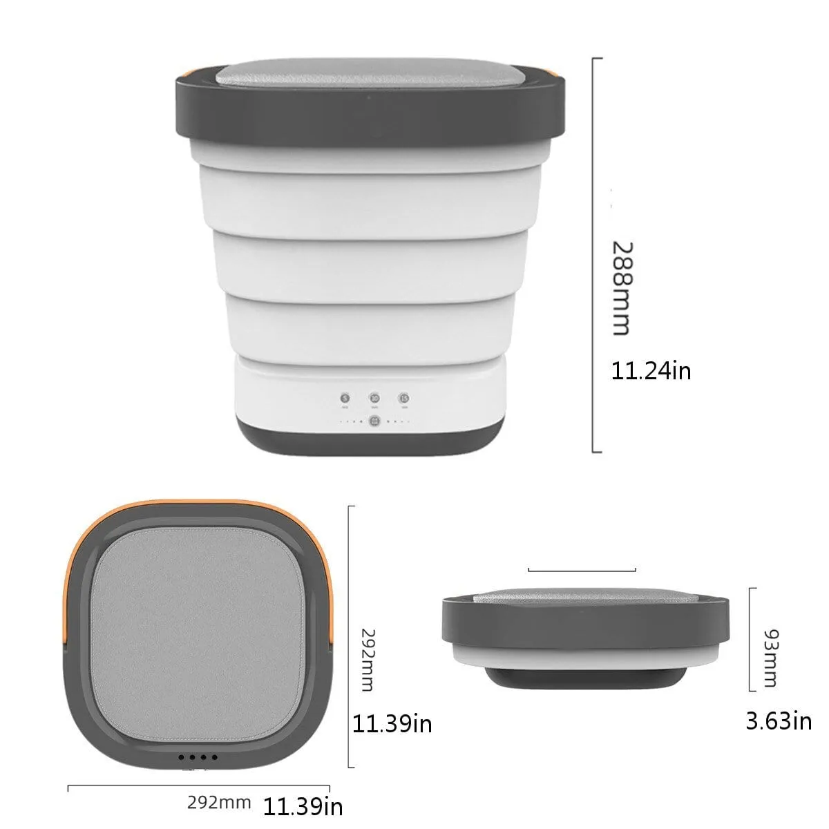 BucketWash - Turbo Folding Washing Machine Bucket