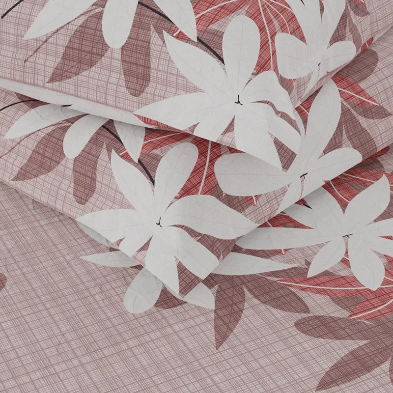 Calen Floral Bedsheet  - Pink