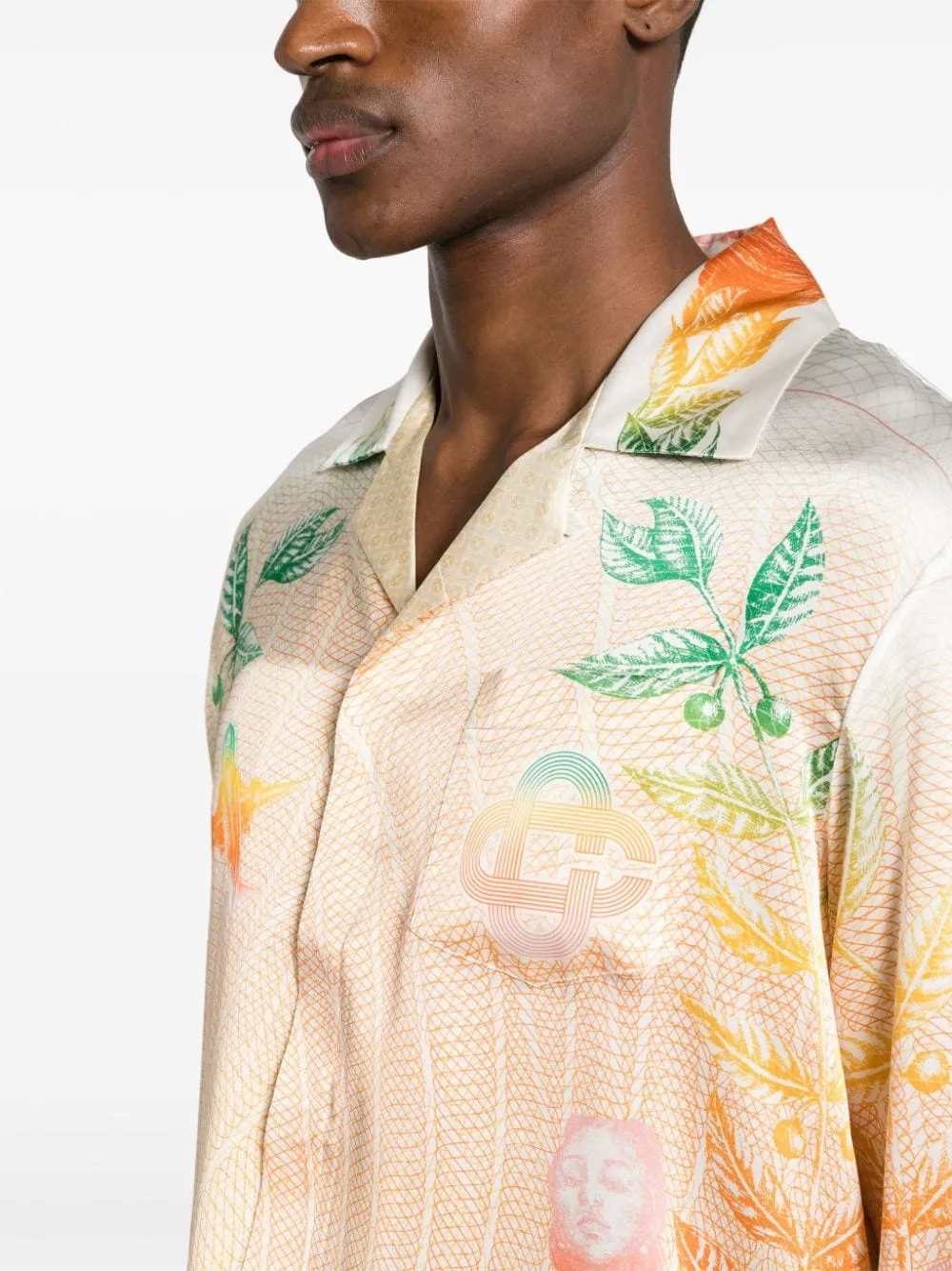CASABLANCA - Cuban La Monnaie Collar Long Sleeve Shirt