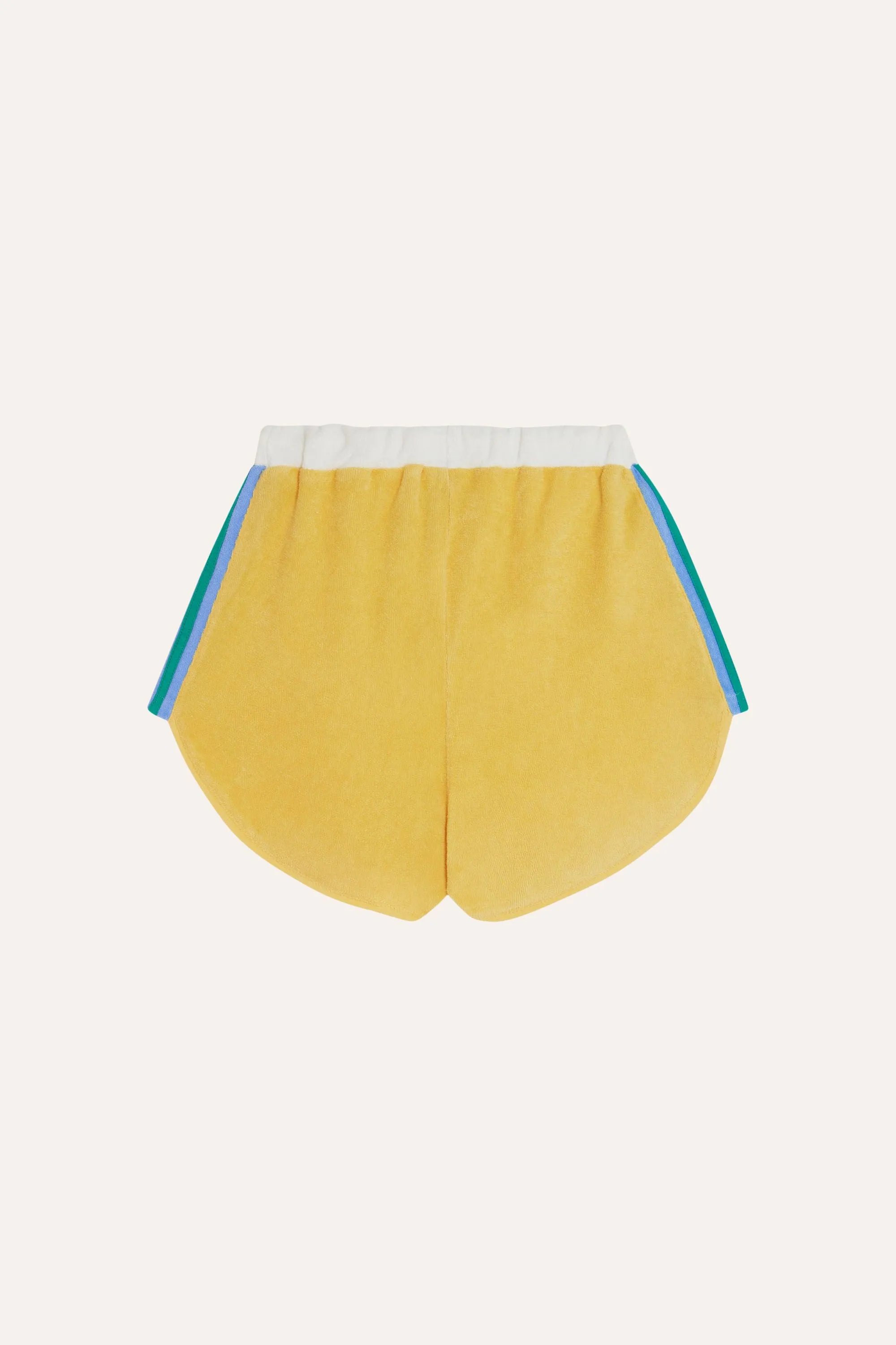 Color Block Shorts in Yellow