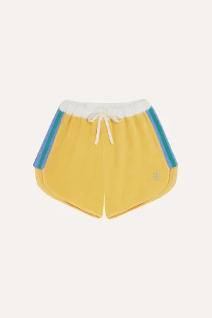 Color Block Shorts in Yellow