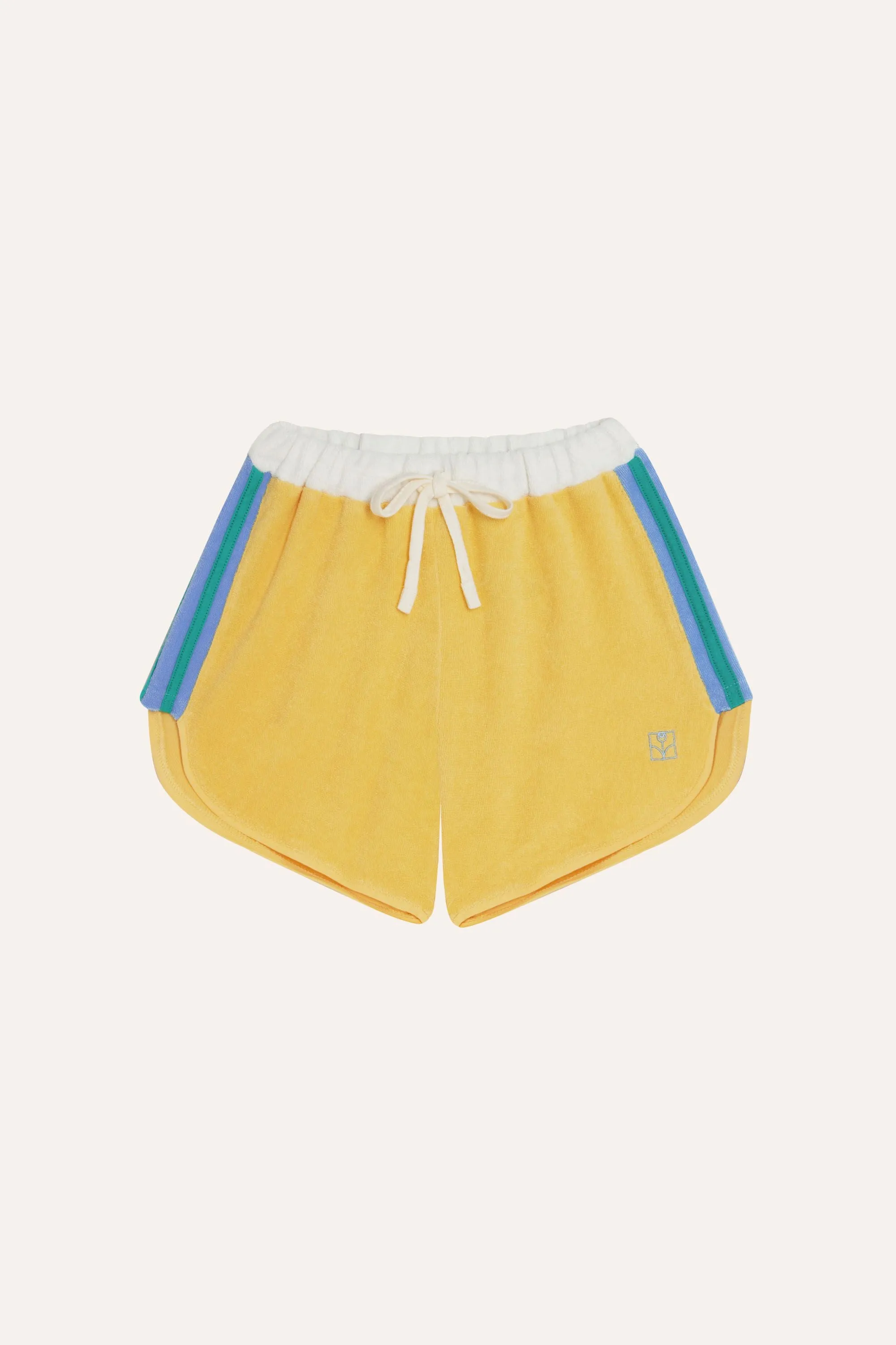 Color Block Shorts in Yellow