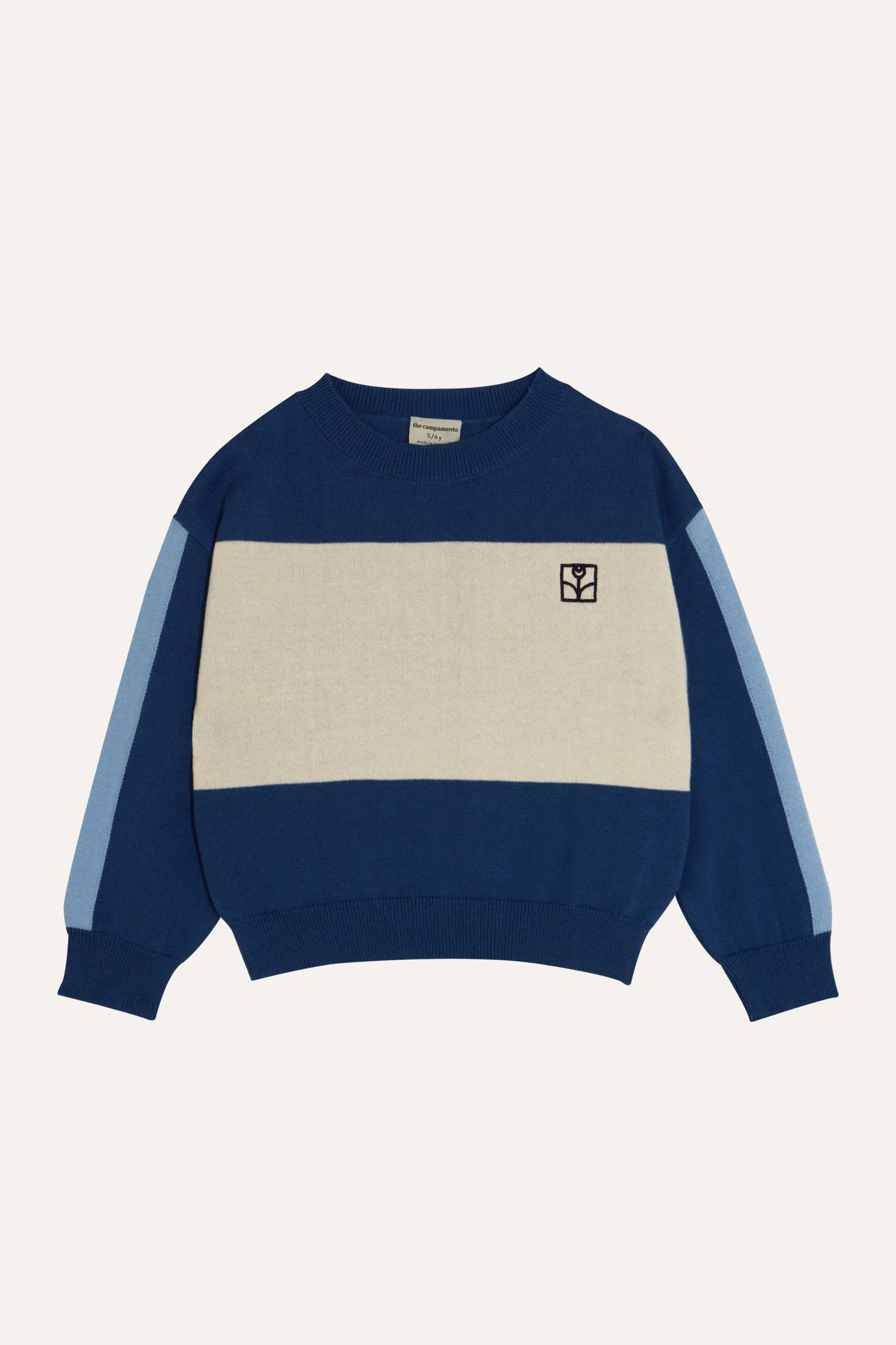 Color Block Sweater in Blue