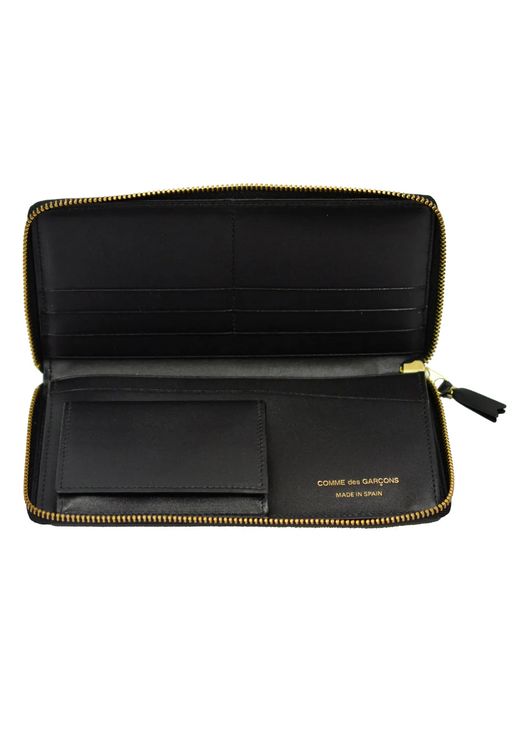 COMME DES GARCONS SA0110 UNISEX WALLET CLASSIC LINE BLACK