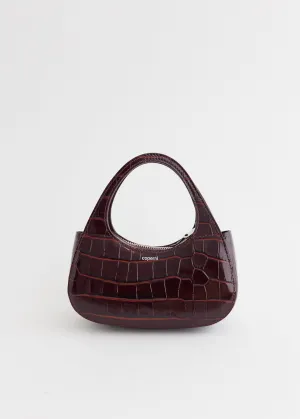 Croco Micro Baguette Swipe Bag