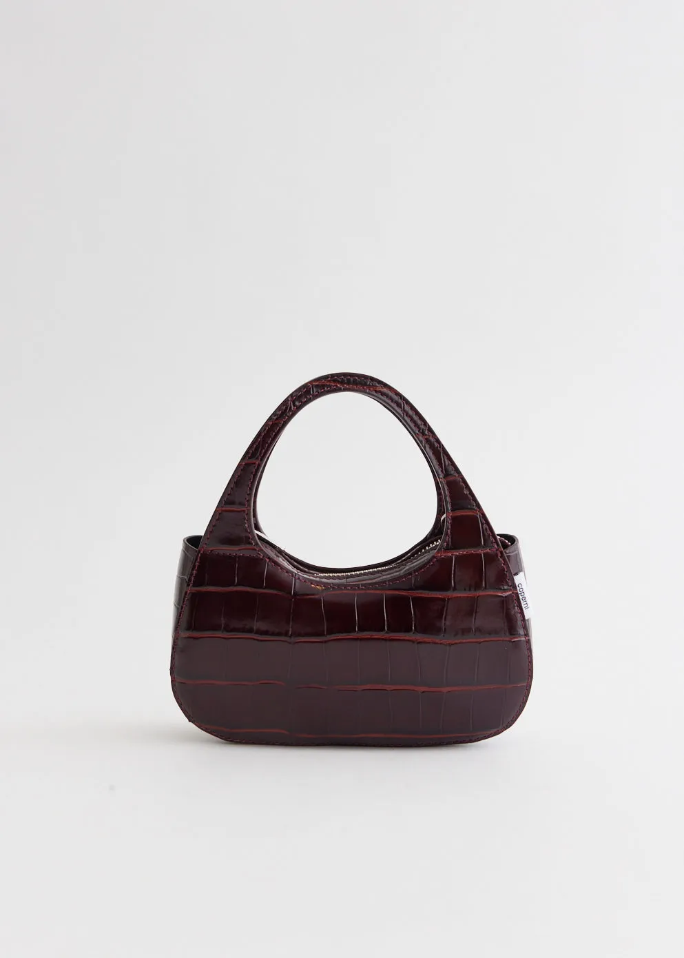 Croco Micro Baguette Swipe Bag