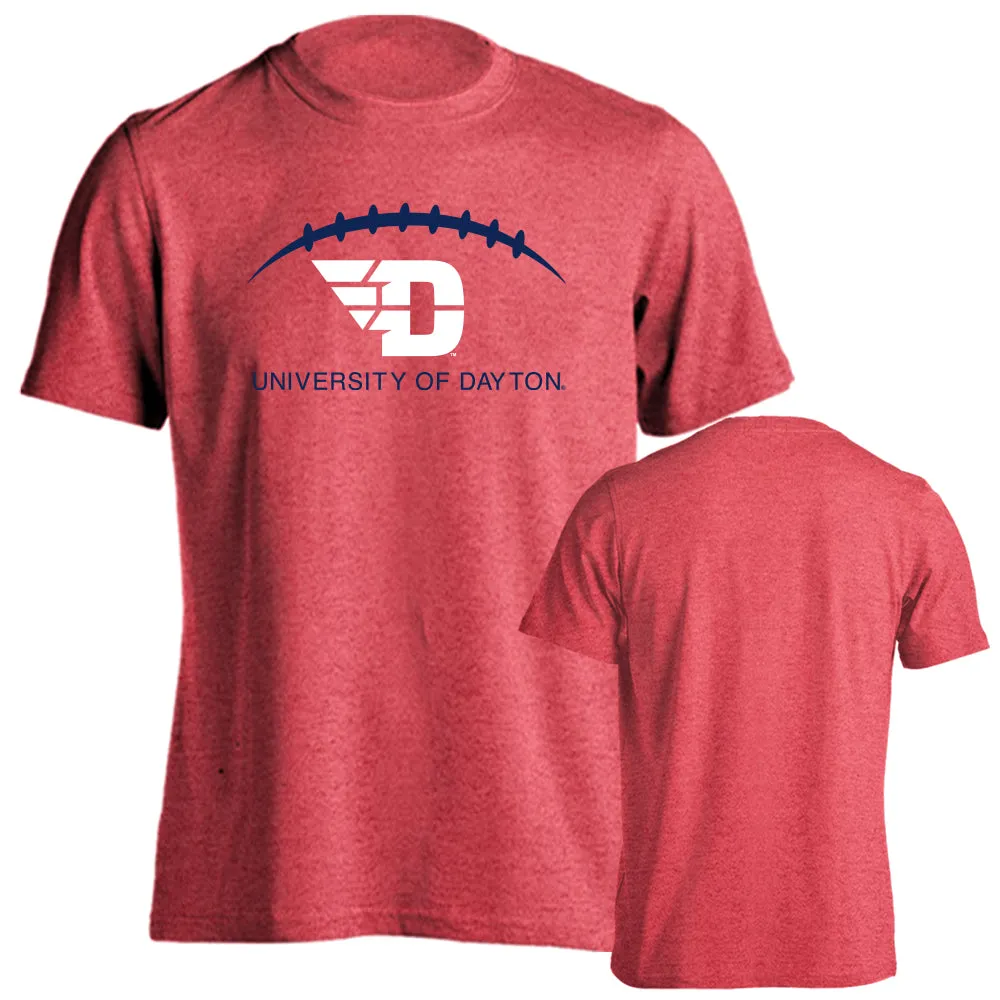 Dayton Flyers University of Dayton Laces Out Football Short Sleeve T-Shirt