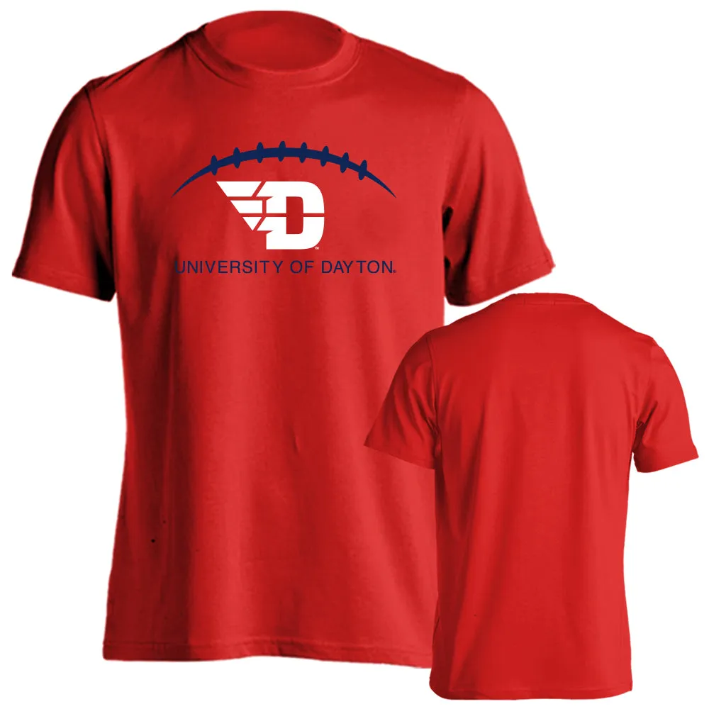 Dayton Flyers University of Dayton Laces Out Football Short Sleeve T-Shirt