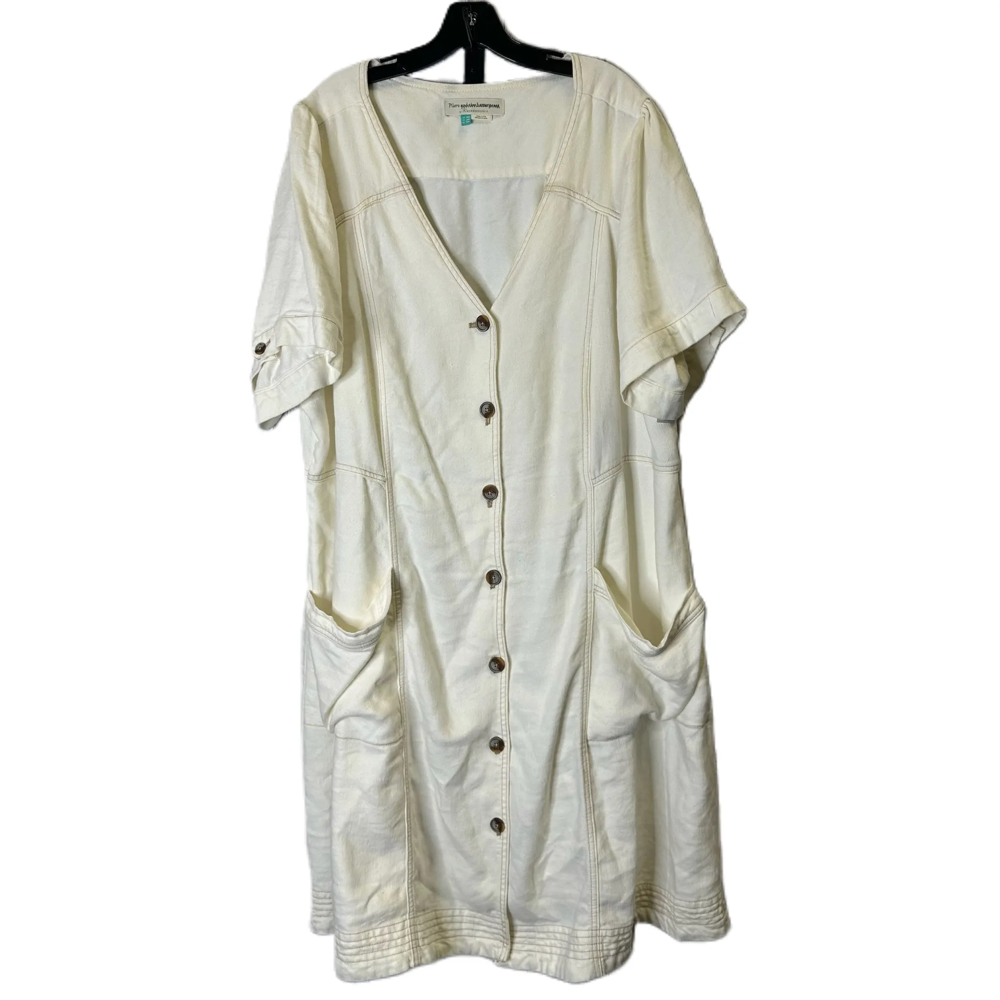 Dress Casual Midi By Pilcro In White, Size: 4x