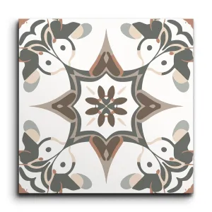 Encaustic Starweave of Timeless Elegance