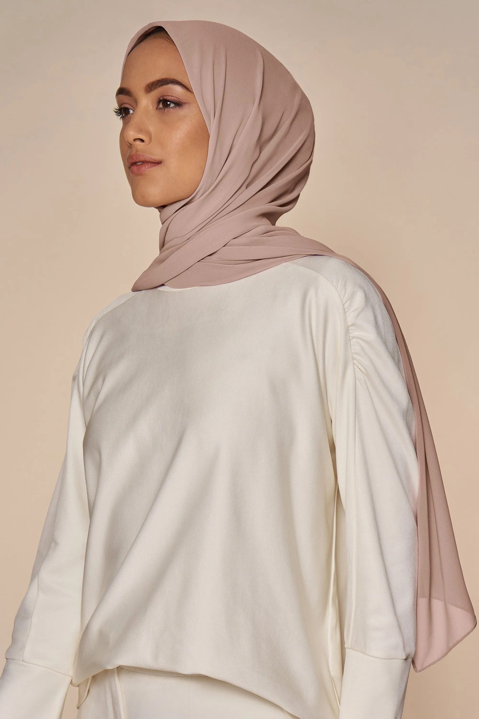 Everyday Chiffon Hijab - Dusty Mauve