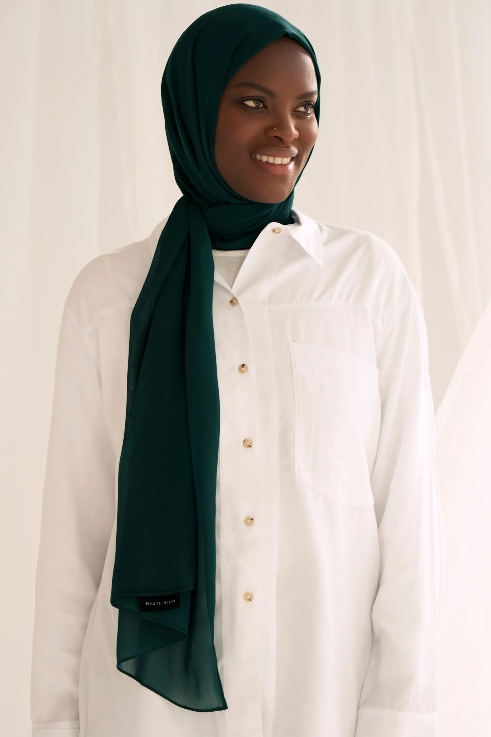 Everyday Chiffon Hijab - Forest Green