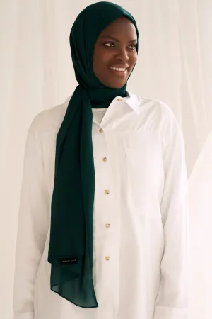 Everyday Chiffon Hijab - Forest Green