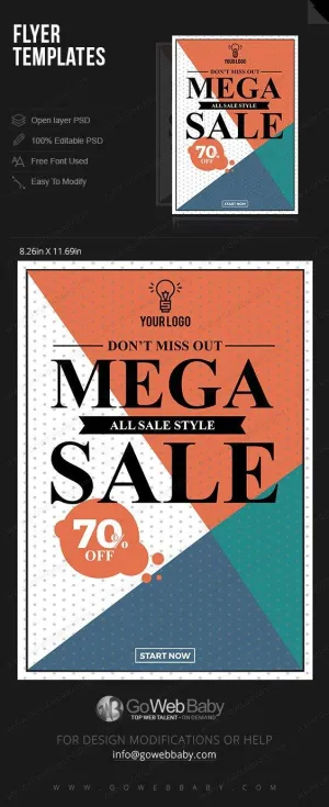 Flyer - All sale style for website marketing