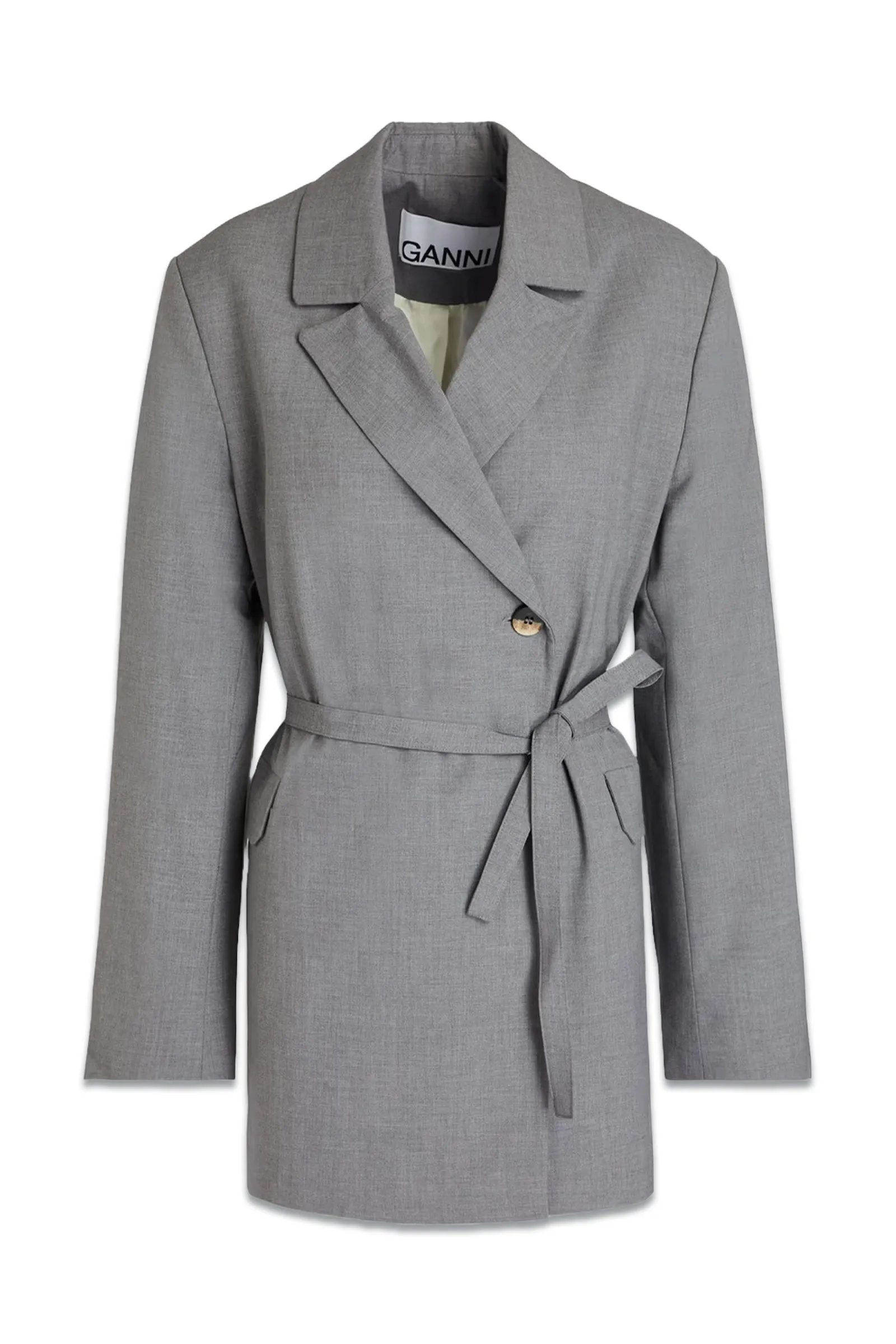 Grey Twill Blazer