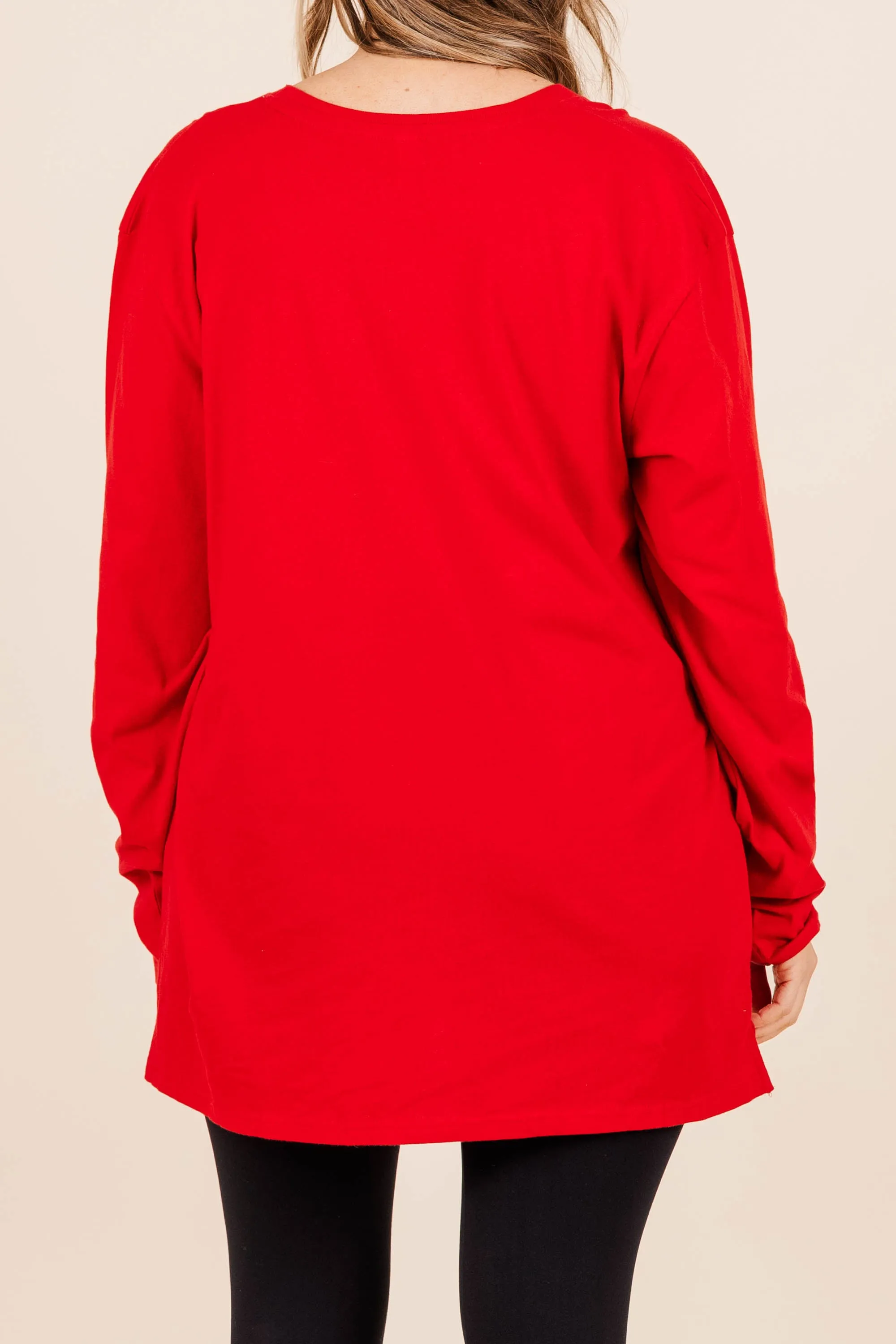 Happy Hearts Day Top, Jersey Red