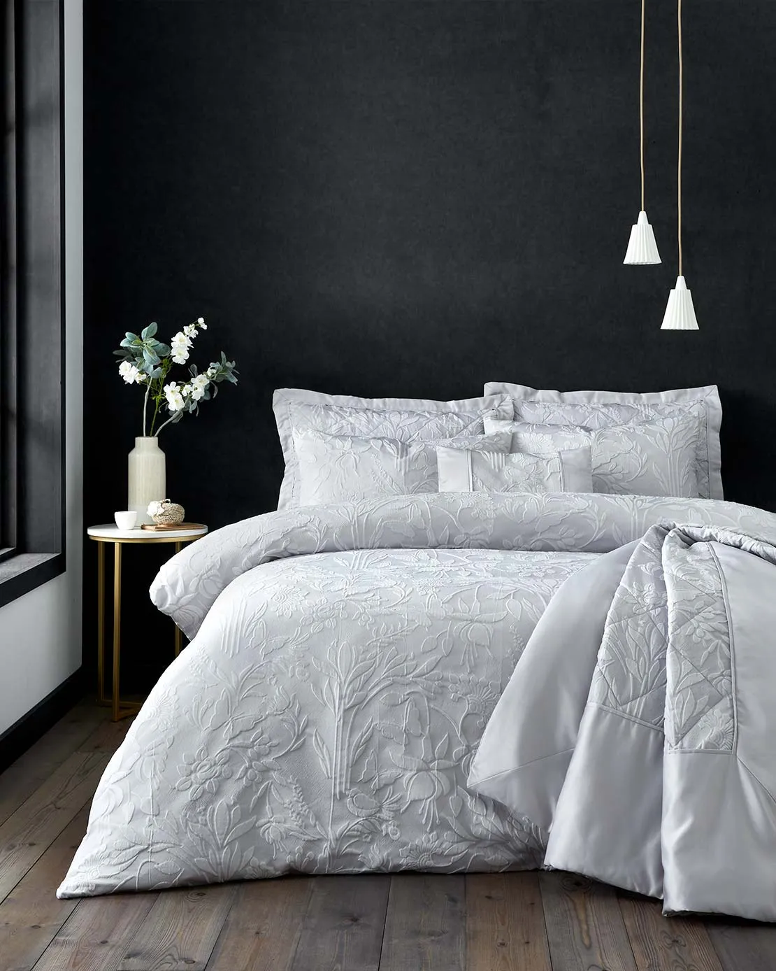 Haworth Bedspread Set - Silver