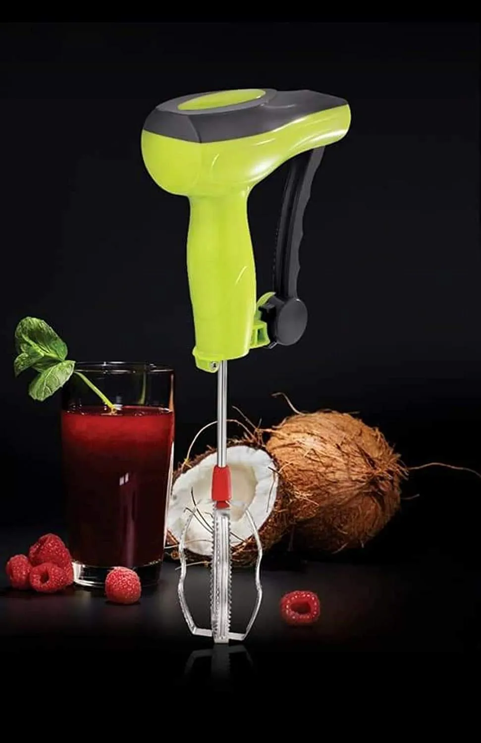 Heart Home Power-Free Hand Blender & Beater With High Speed Operation, Egg & Cream Beater, Milkshake, Soup, Lassi, Butter Milk Maker (Orange) (Model Number: HS_36_HEARTH018972)