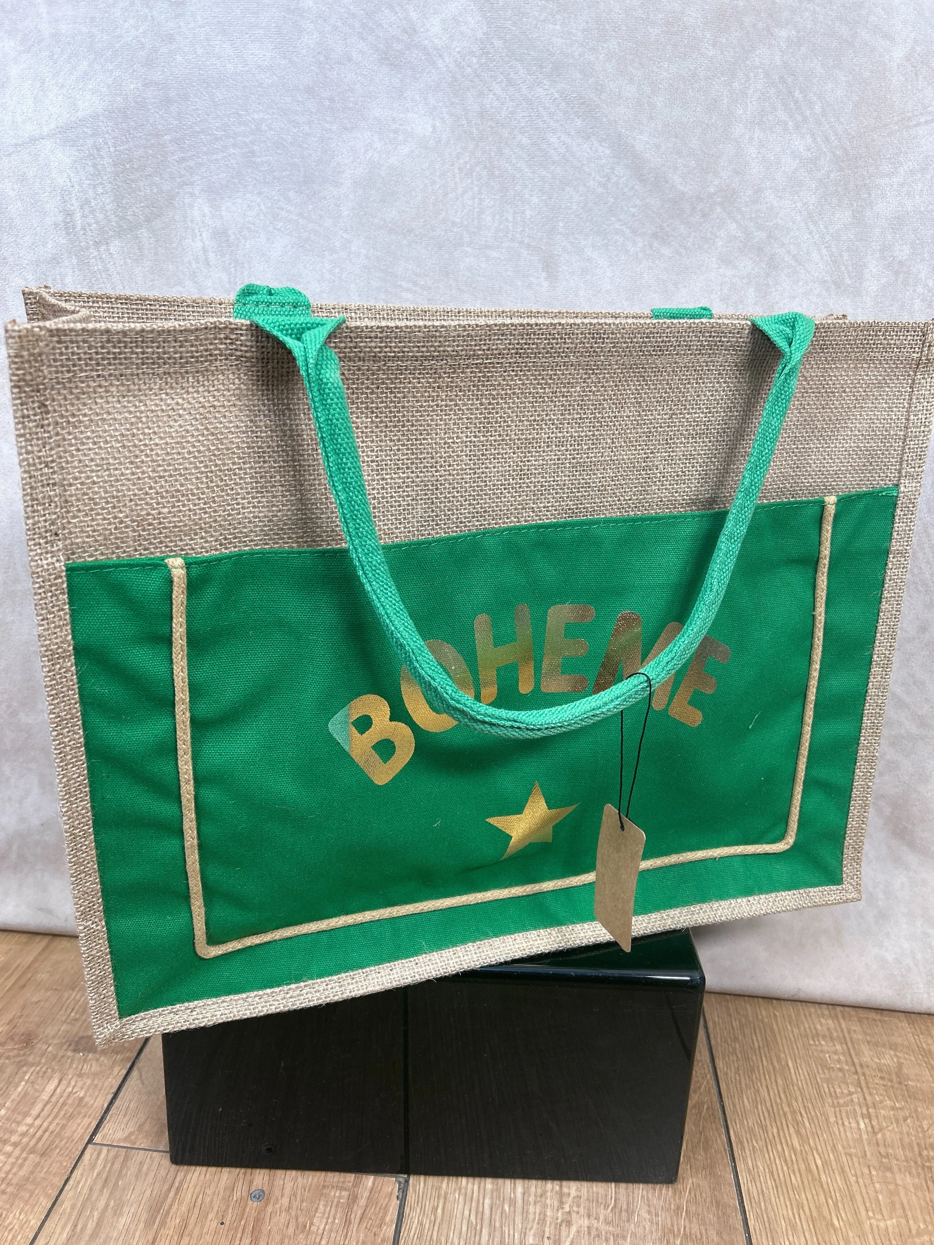Hessian Tote, Bohemian and RIVE Bag