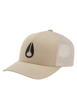 Iconed Trucker Hat - All Khaki / Black