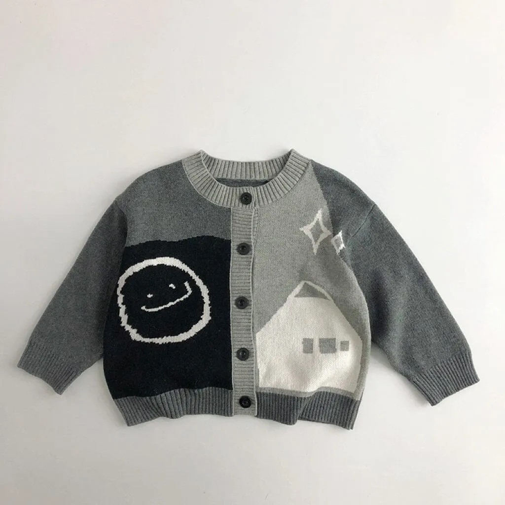 Joyful Color-Block Knitted Cardigan