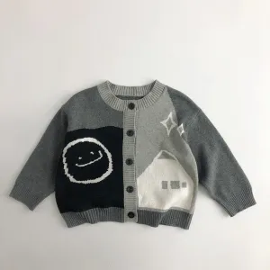 Joyful Color-Block Knitted Cardigan