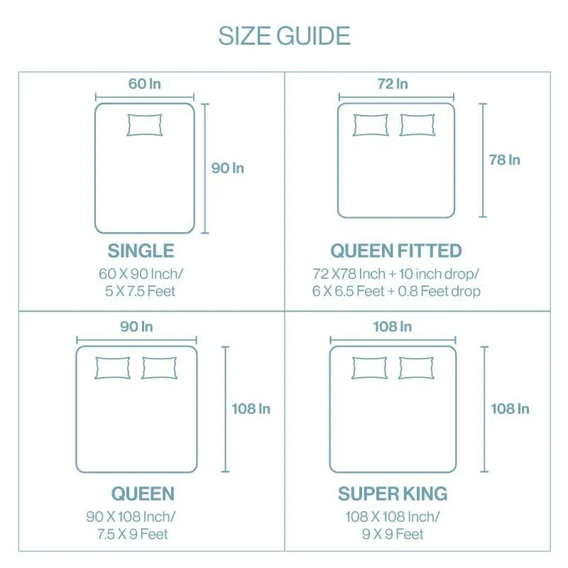 Karime Grided Bedsheet - Green