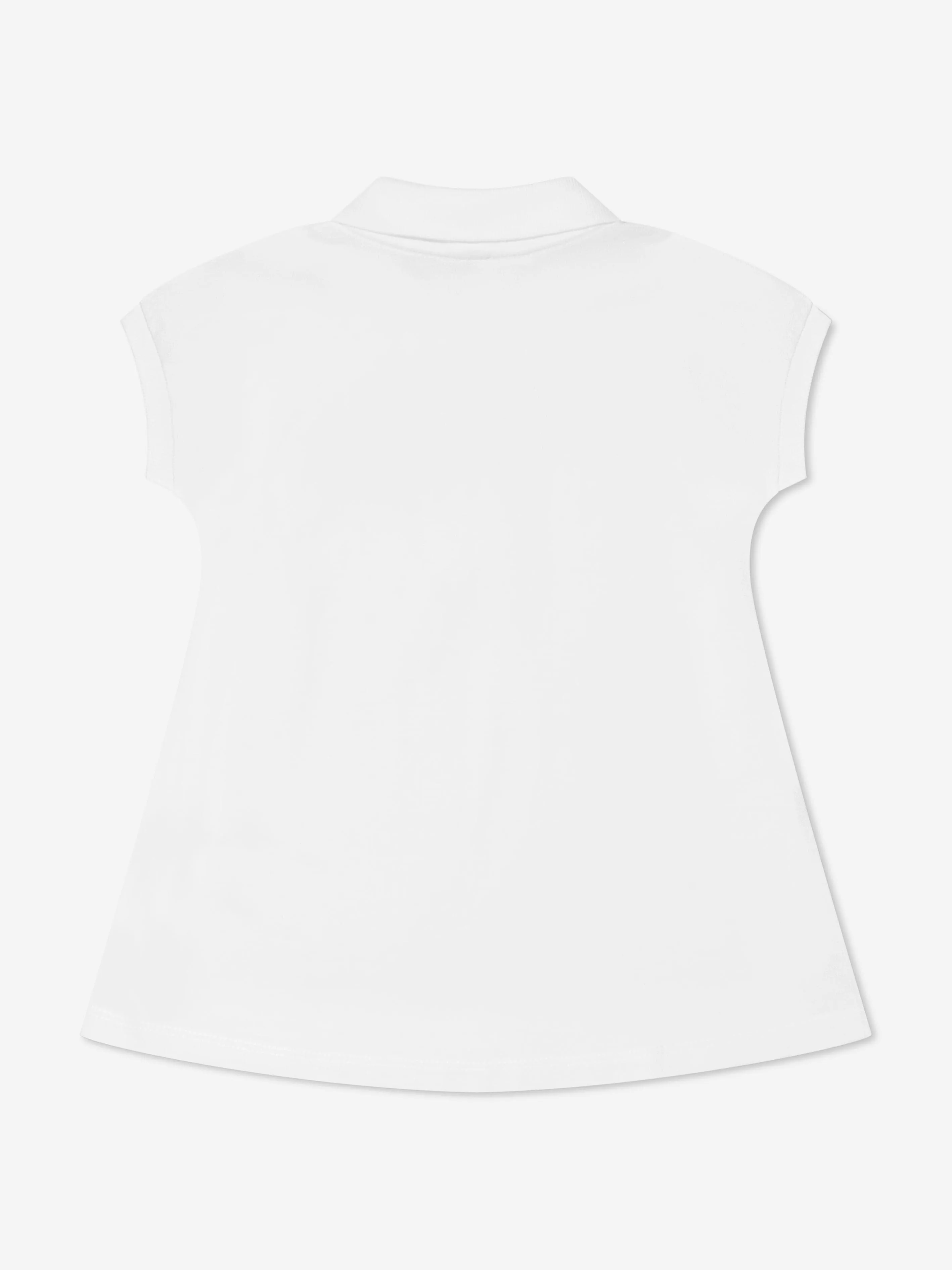 KENZO Baby Girls Organic Cotton Tiger Polo Dress in White