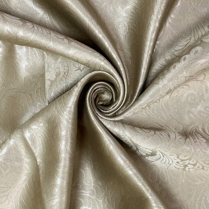 Kinaash Jacquard Curtain - Light Brown