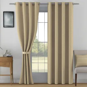 Kinaash Jacquard Curtain - Light Brown