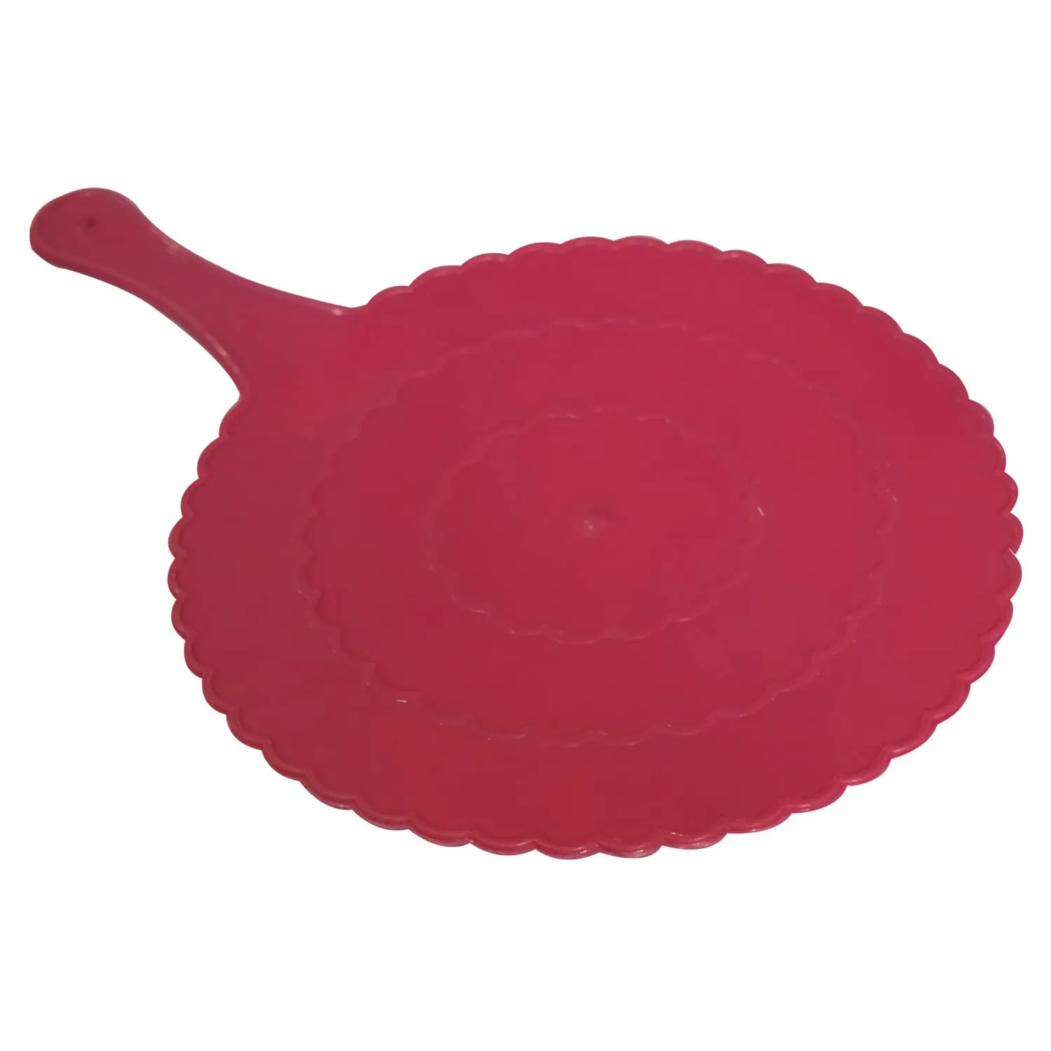 Kuber Industries Plastic Lightweight Handfan|Hath Pankha|Beejna for Natural Cooling Air Home Decor and Travel Useful, Pack of 4 (Pink)