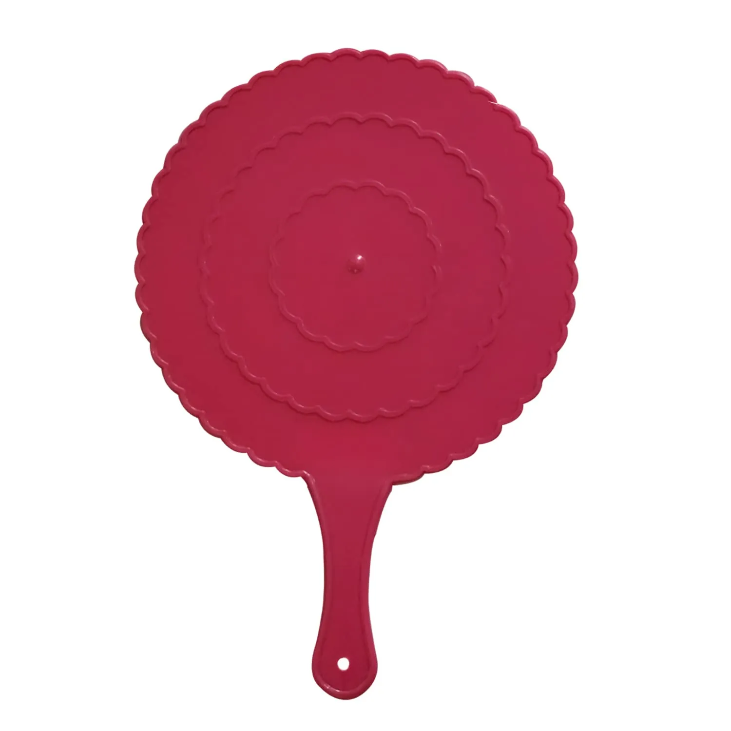 Kuber Industries Plastic Lightweight Handfan|Hath Pankha|Beejna for Natural Cooling Air Home Decor and Travel Useful, Pack of 4 (Pink)