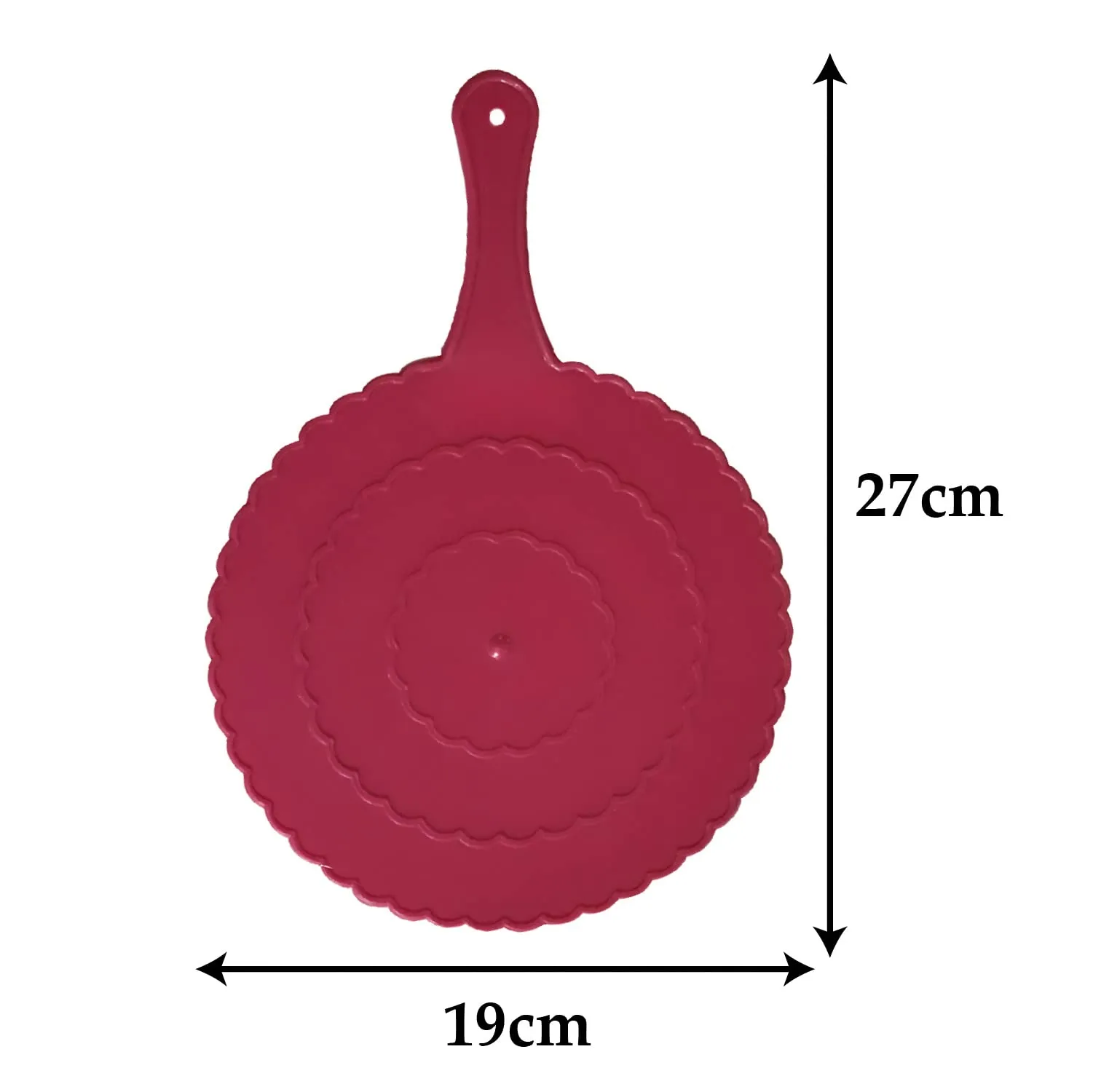 Kuber Industries Plastic Lightweight Handfan|Hath Pankha|Beejna for Natural Cooling Air Home Decor and Travel Useful, Pack of 4 (Pink)