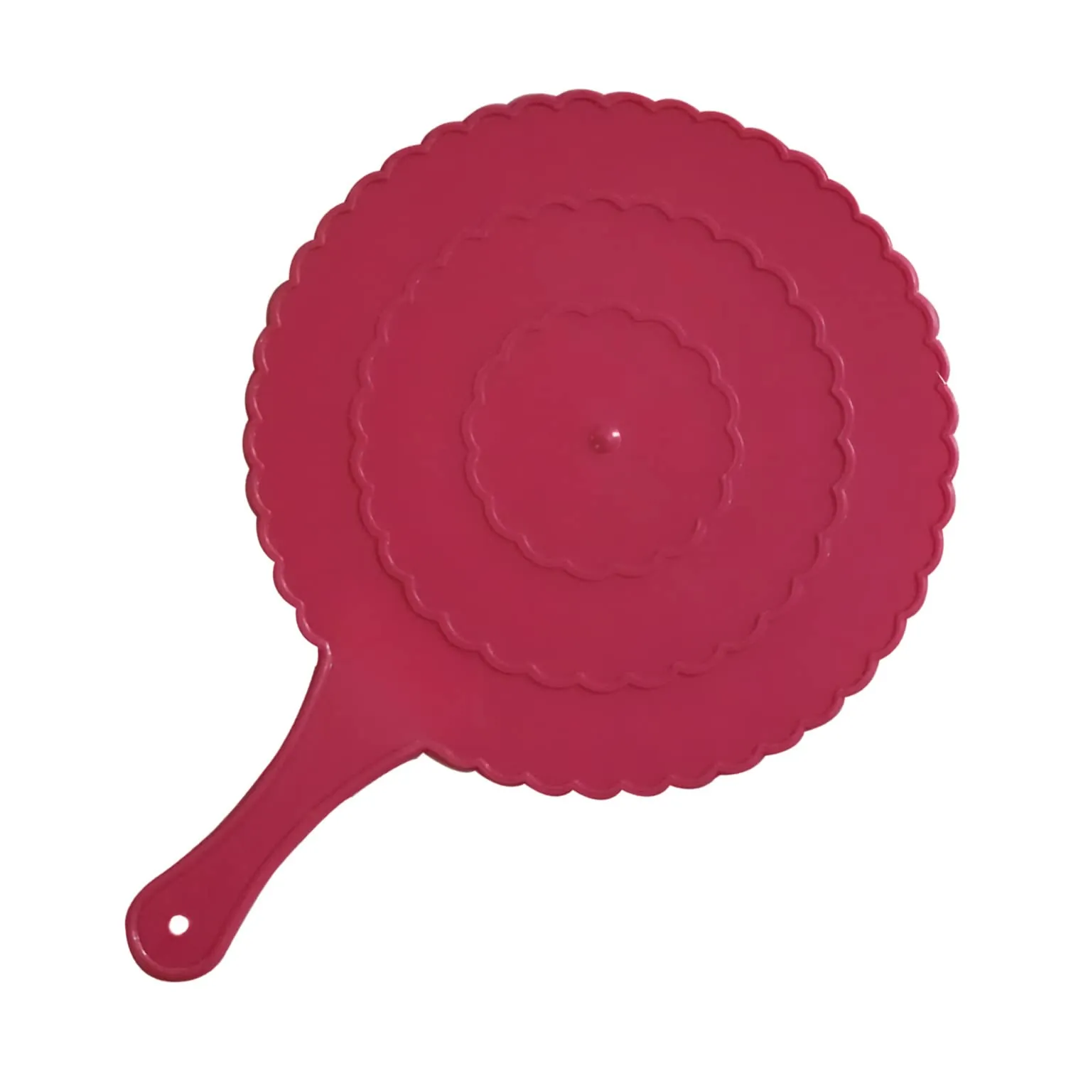 Kuber Industries Plastic Lightweight Handfan|Hath Pankha|Beejna for Natural Cooling Air Home Decor and Travel Useful, Pack of 4 (Pink)