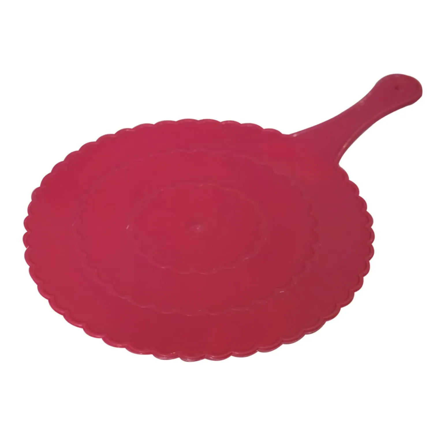 Kuber Industries Plastic Lightweight Handfan|Hath Pankha|Beejna for Natural Cooling Air Home Decor and Travel Useful, Pack of 4 (Pink)