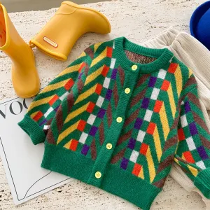 Larry Color Block Casual Cardigan