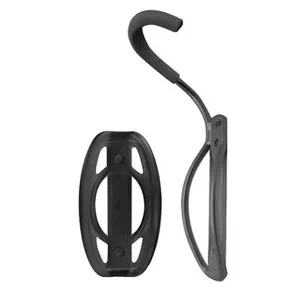 Leo Single Bike Hook   Tray Black