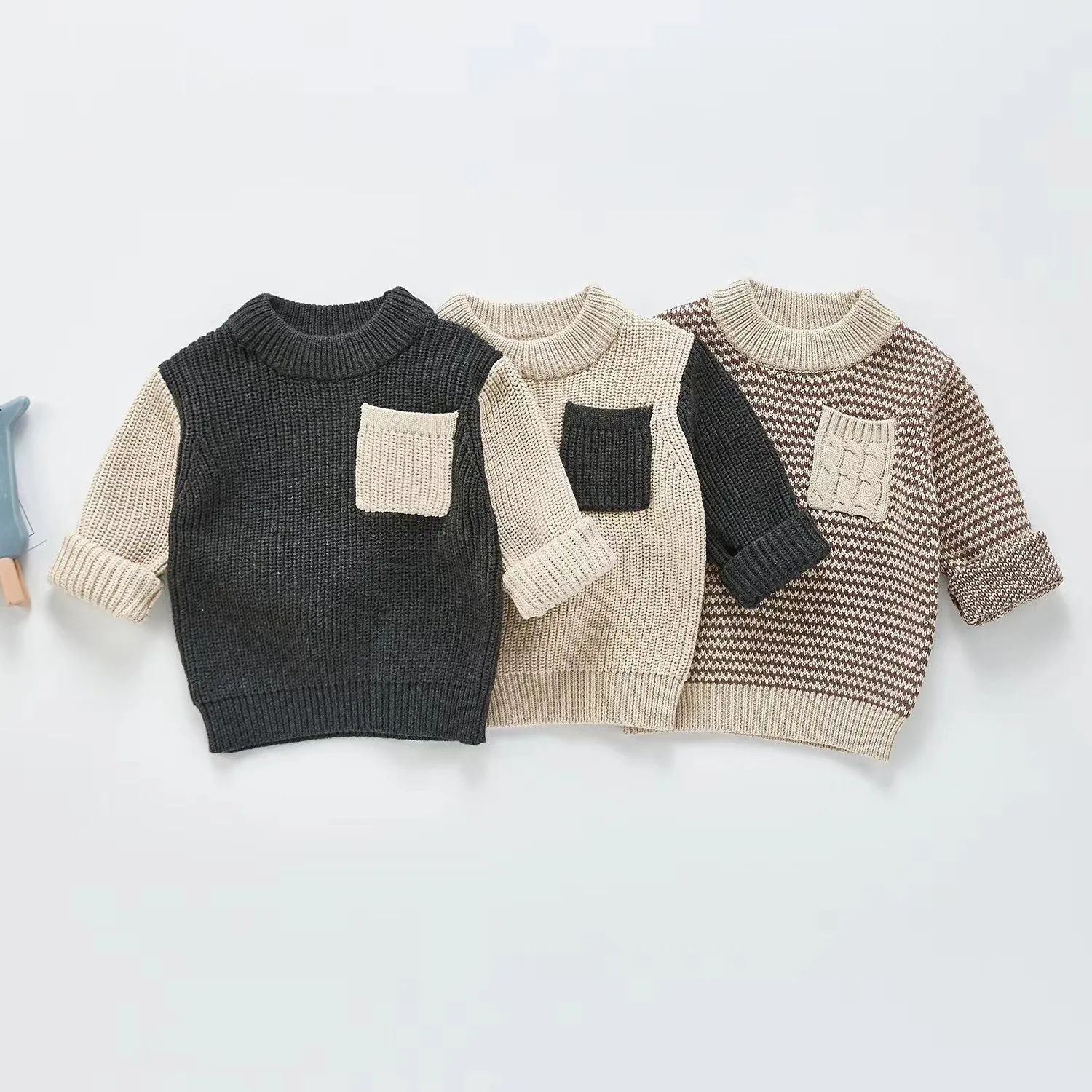 Marty Pocket Color Block Sweater