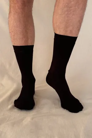 Men's Bamboo Business Socks 3 Pack - Black
