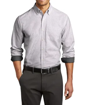 Men's Long Sleeve SuperPro Oxford Stripe Shirt