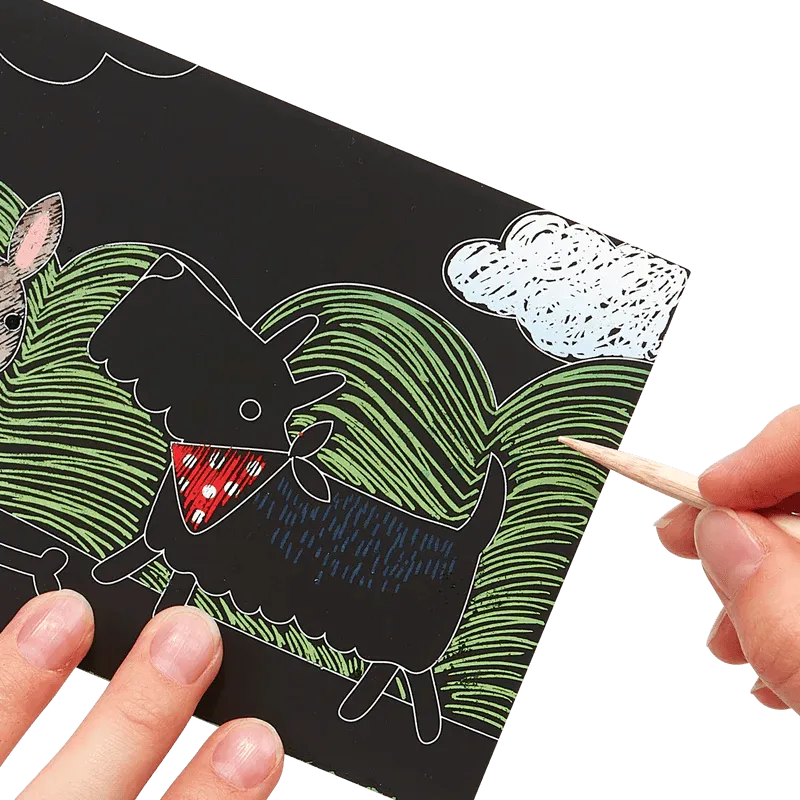Mini Scratch & Scribble Art Kit (Playful Pups)