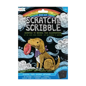 Mini Scratch & Scribble Art Kit (Playful Pups)